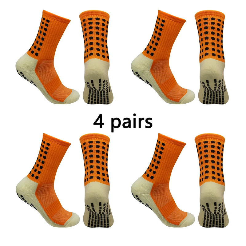 Meias Antiderrapantes para Futebol  - Pacote com 4 pares