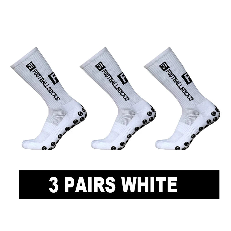 Meias Antiderrapantes para Futebol  - Pacote com 3 Pares ou Individual - FS