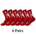 Meias Antiderrapantes para Futebol  - Pacote com 6 pares - TD