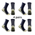 Meias Antiderrapantes para Futebol  - Pacote com 4 pares