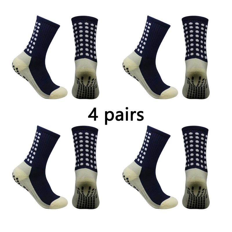 Meias Antiderrapantes para Futebol  - Pacote com 4 pares