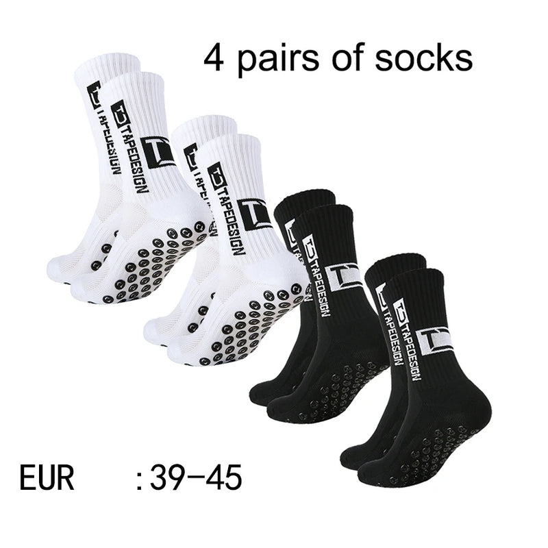 Meias Antiderrapantes para Futebol  - Pacote com 4 pares - TD