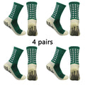 Meias Antiderrapantes para Futebol  - Pacote com 4 pares
