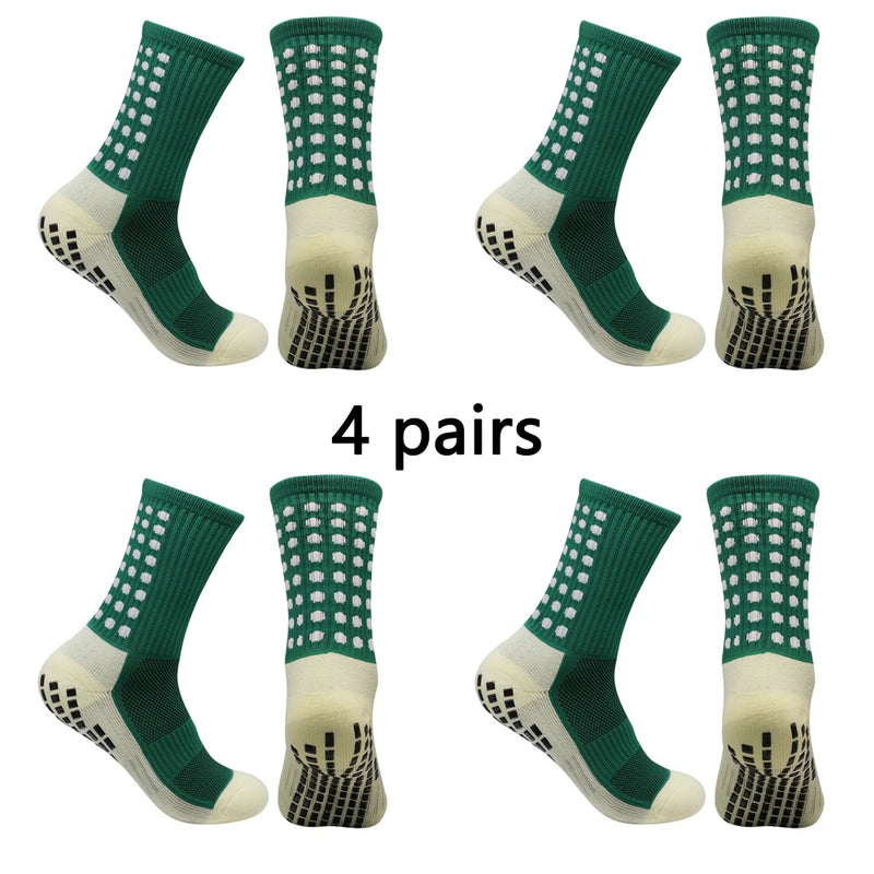 Meias Antiderrapantes para Futebol  - Pacote com 4 pares