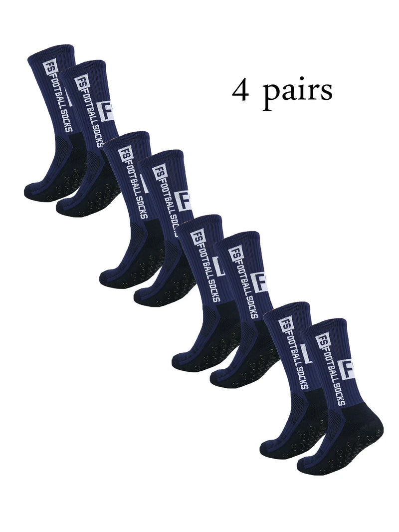 Meias Antiderrapantes para Futebol  - Pacote com 4 pares - FS