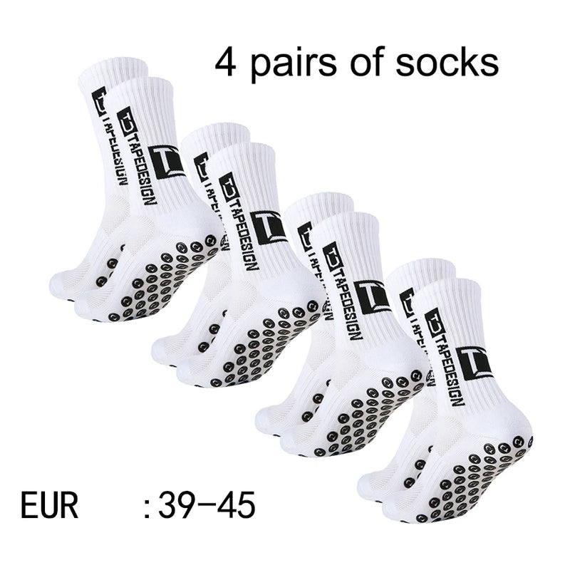 Meias Antiderrapantes para Futebol  - Pacote com 4 pares - TD