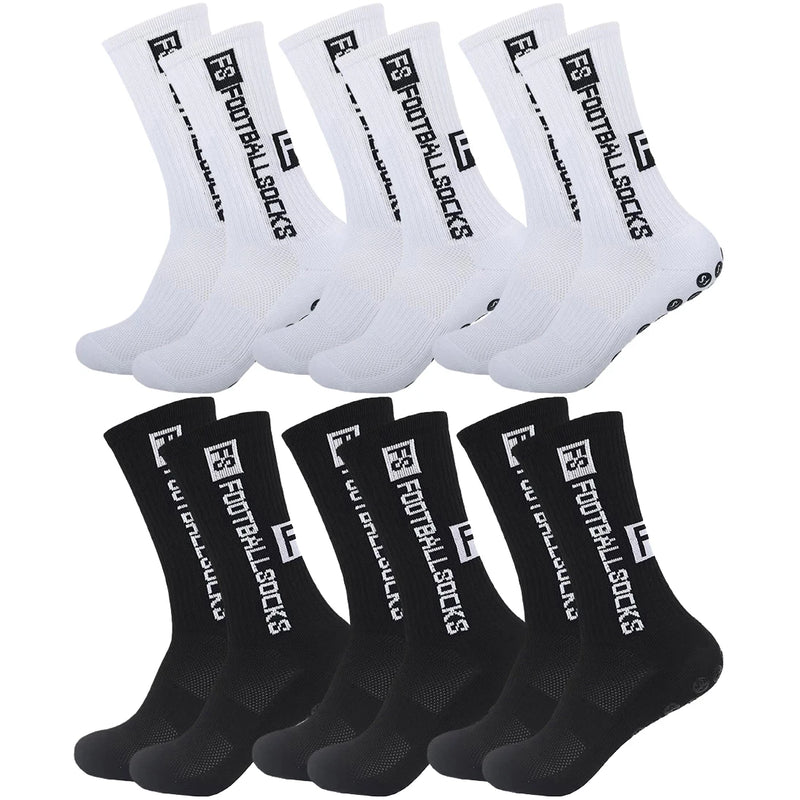 Meias Antiderrapantes para Futebol  - Pacote com 6 pares - FS