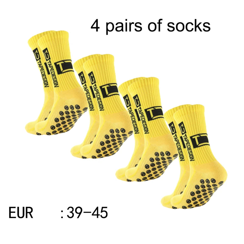 Meias Antiderrapantes para Futebol  - Pacote com 4 pares - TD