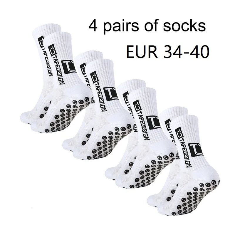 Meias Antiderrapantes para Futebol  - Pacote com 4 pares - TD