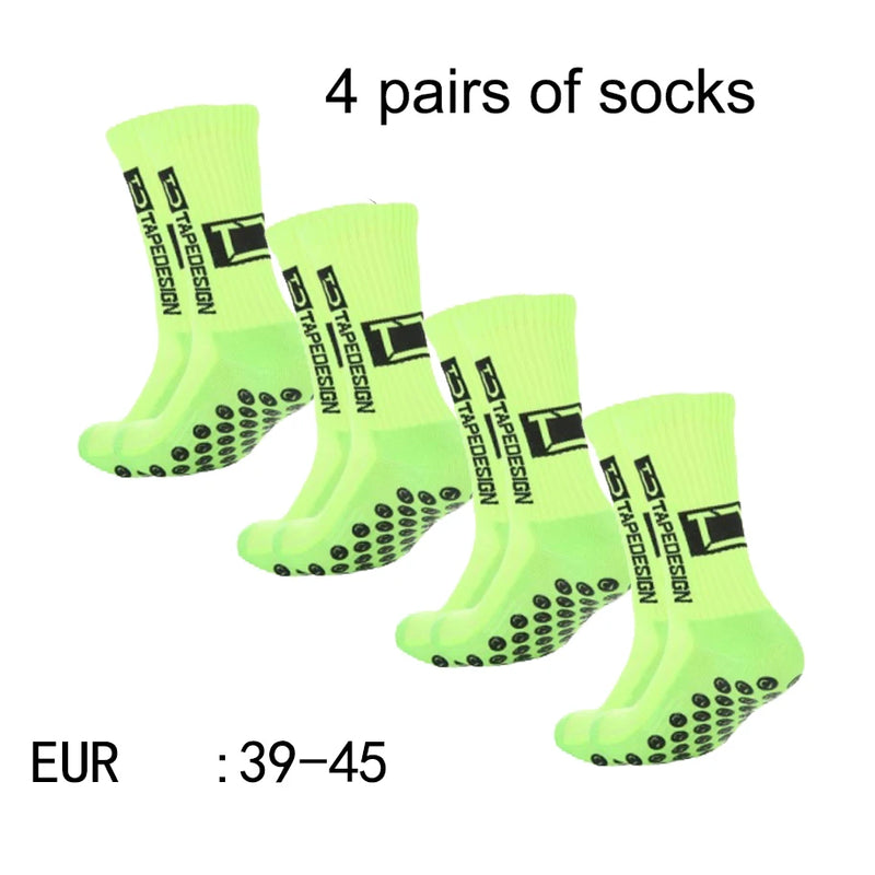Meias Antiderrapantes para Futebol  - Pacote com 4 pares - TD