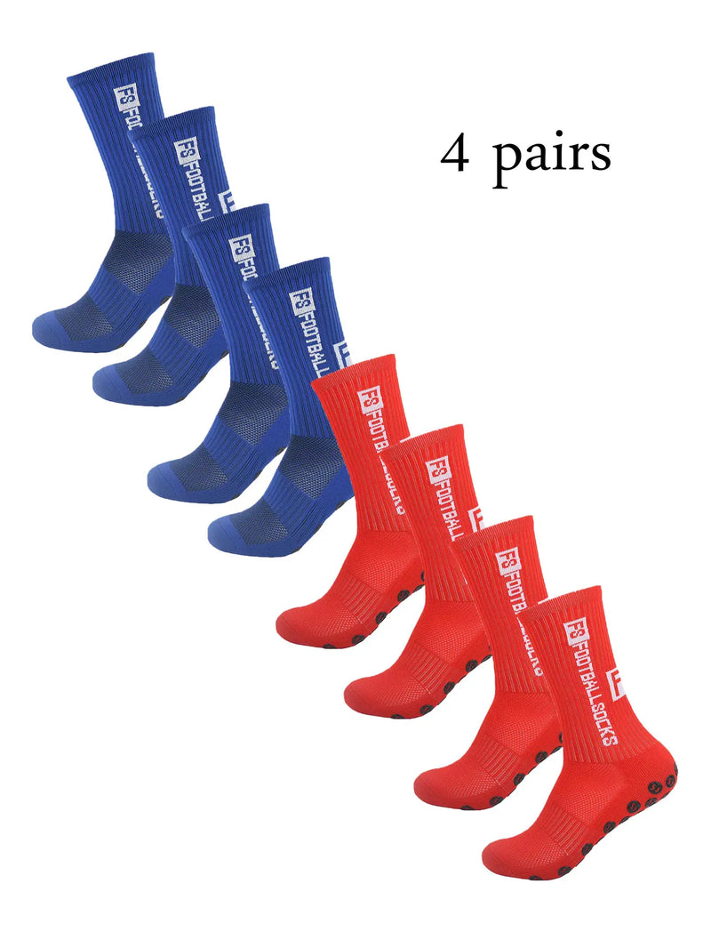 Meias Antiderrapantes para Futebol  - Pacote com 4 pares - FS