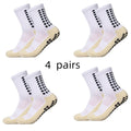Meias Antiderrapantes para Futebol  - Pacote com 4 pares
