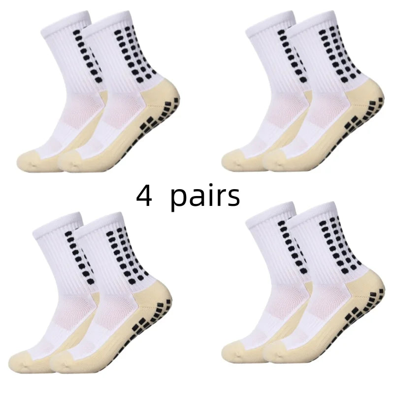 Meias Antiderrapantes para Futebol  - Pacote com 4 pares