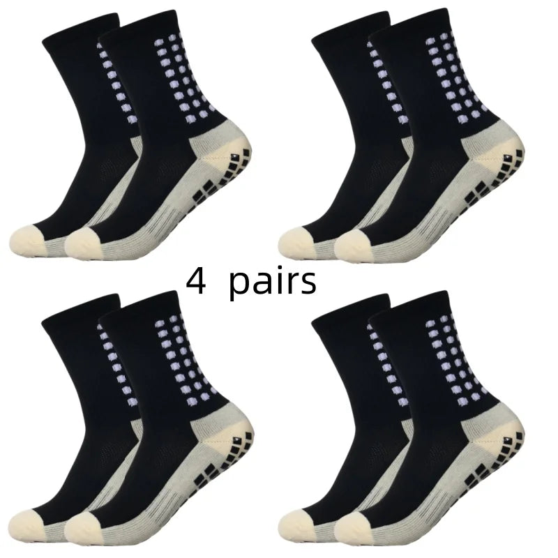 Meias Antiderrapantes para Futebol  - Pacote com 4 pares