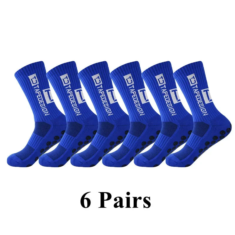 Meias Antiderrapantes para Futebol  - Pacote com 6 pares - TD