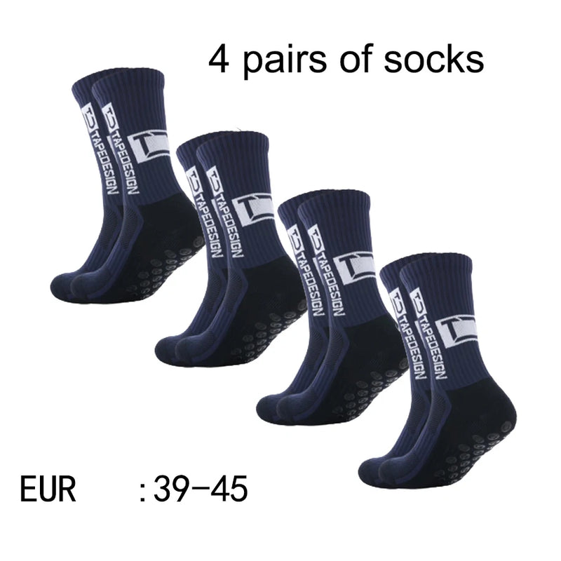Meias Antiderrapantes para Futebol  - Pacote com 4 pares - TD