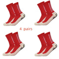 Meias Antiderrapantes para Futebol  - Pacote com 4 pares
