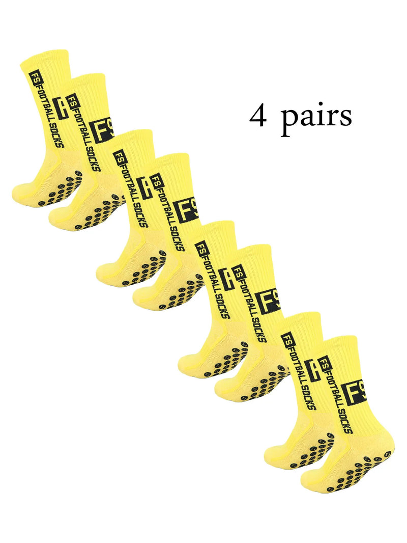Meias Antiderrapantes para Futebol  - Pacote com 4 pares - FS