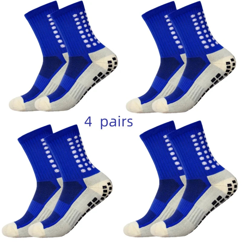 Meias Antiderrapantes para Futebol  - Pacote com 4 pares