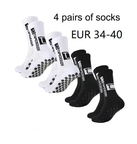 Meias Antiderrapantes para Futebol  - Pacote com 4 pares - TD