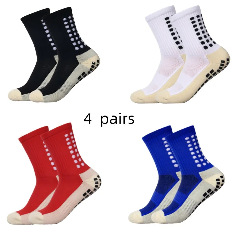 Meias Antiderrapantes para Futebol  - Pacote com 4 pares