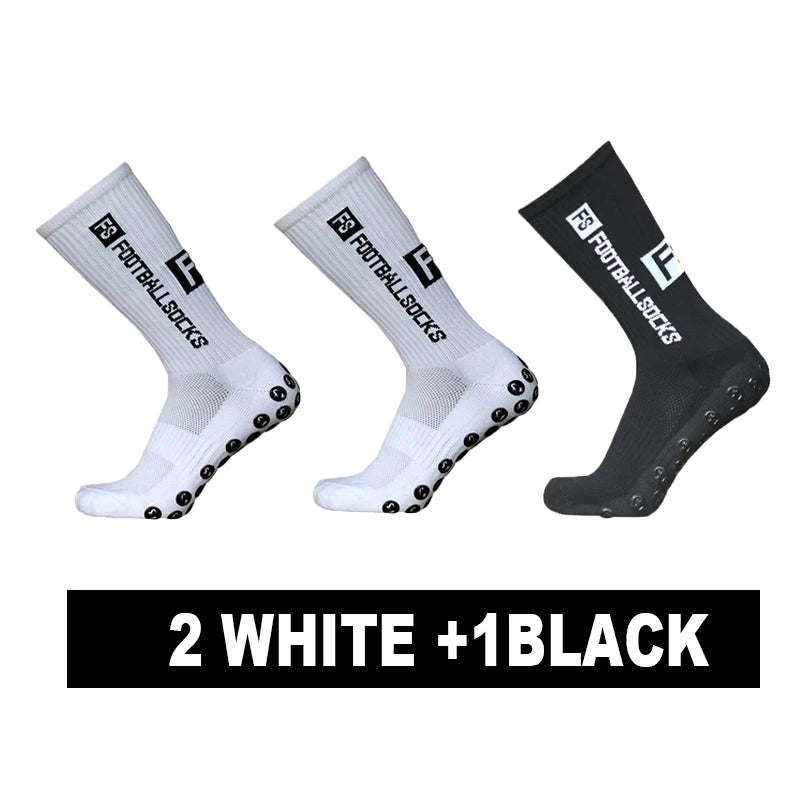 Meias Antiderrapantes para Futebol  - Pacote com 3 Pares ou Individual - FS