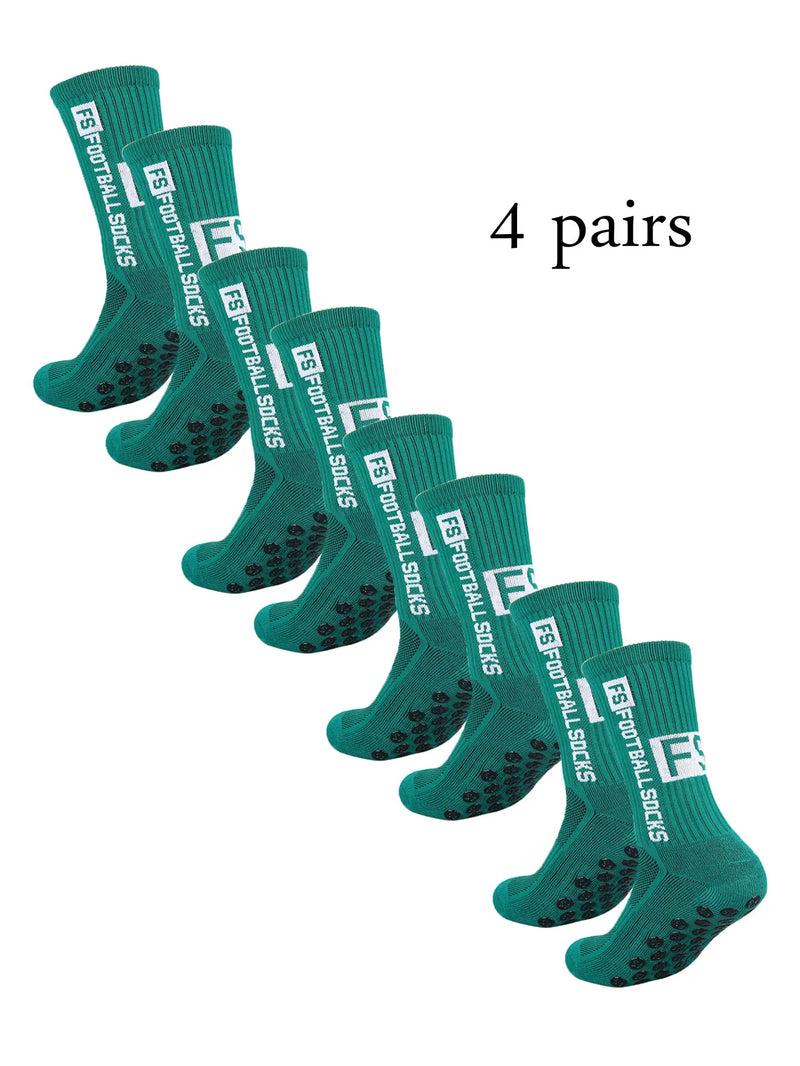 Meias Antiderrapantes para Futebol  - Pacote com 4 pares - FS