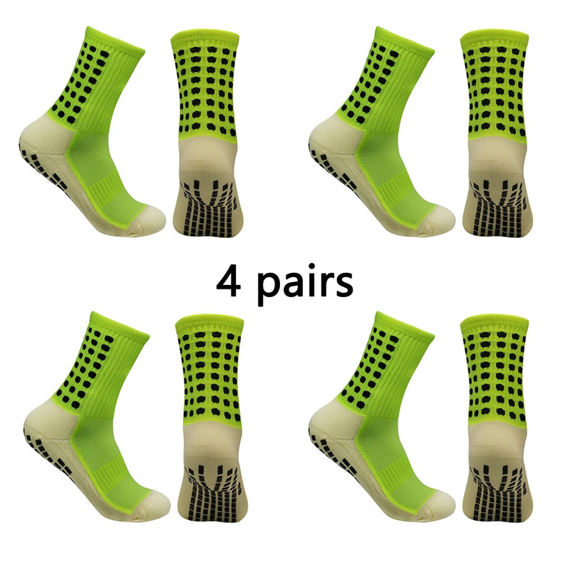Meias Antiderrapantes para Futebol  - Pacote com 4 pares