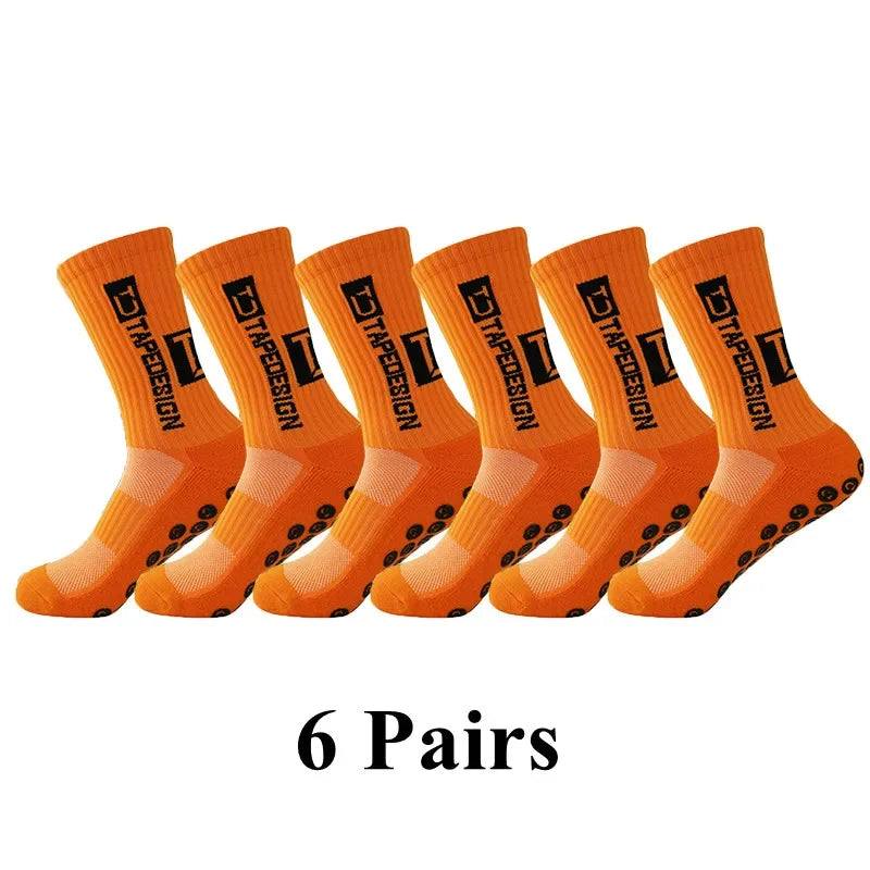 Meias Antiderrapantes para Futebol  - Pacote com 6 pares - TD