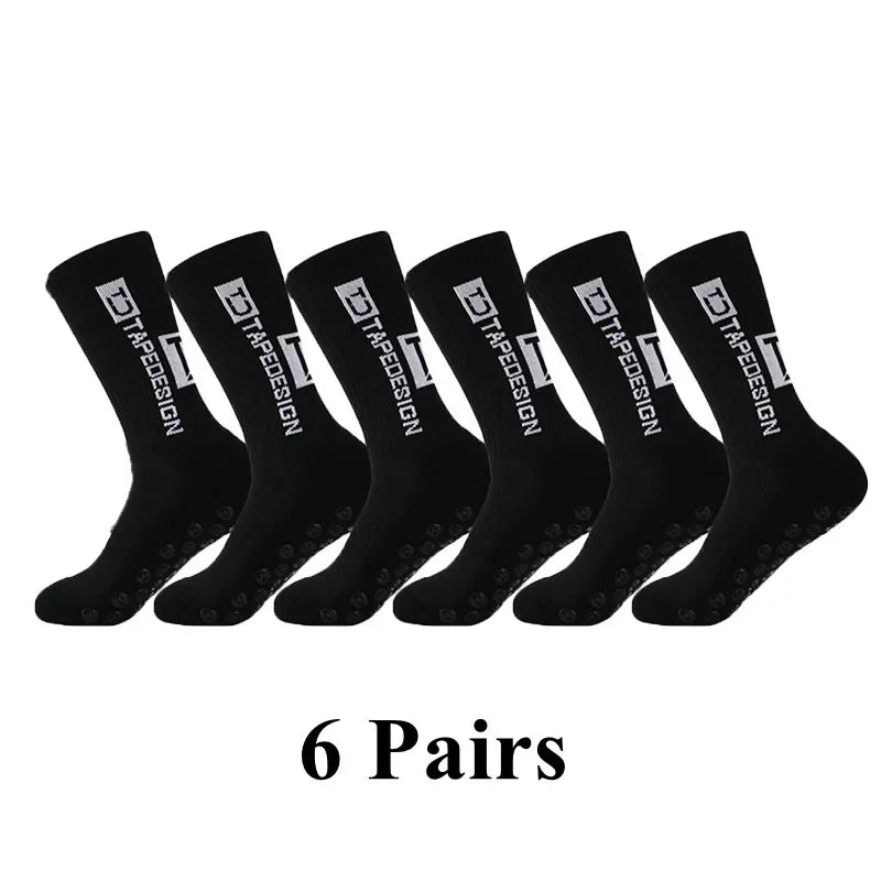 Meias Antiderrapantes para Futebol  - Pacote com 6 pares - TD