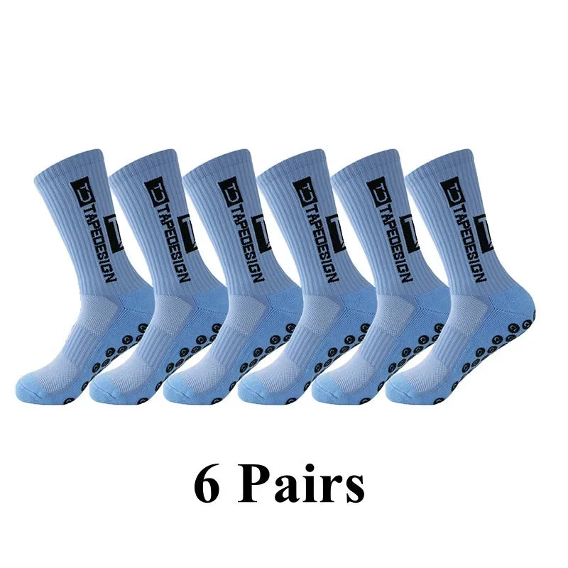 Meias Antiderrapantes para Futebol  - Pacote com 6 pares - TD