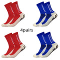 Meias Antiderrapantes para Futebol  - Pacote com 4 pares