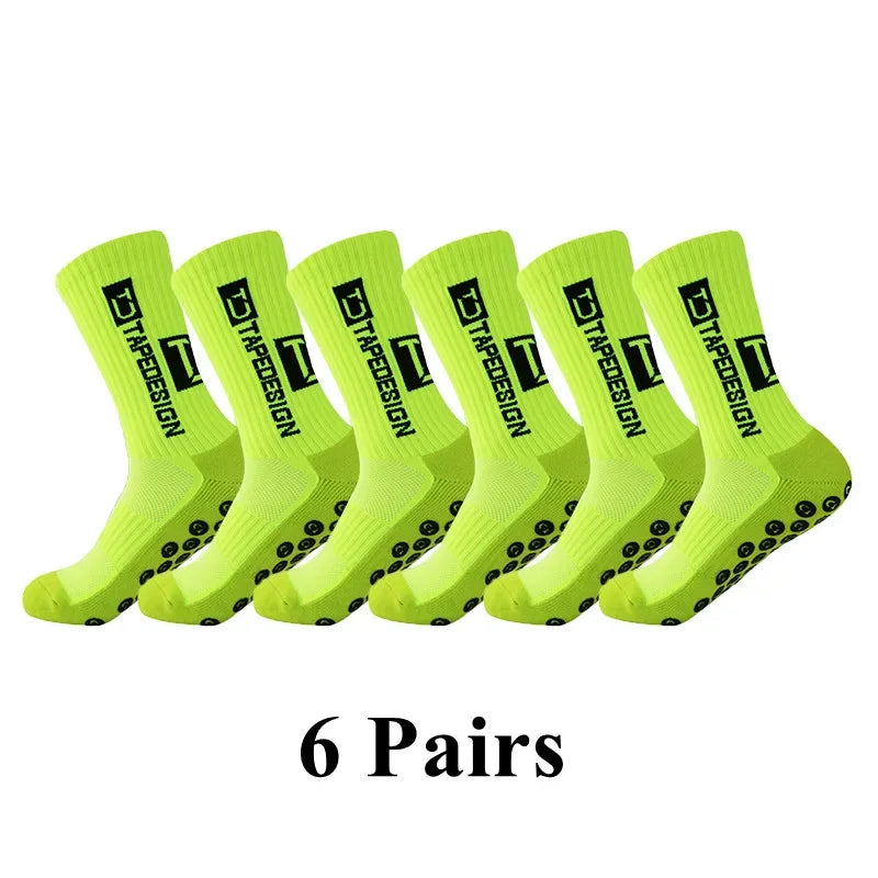 Meias Antiderrapantes para Futebol  - Pacote com 6 pares - TD