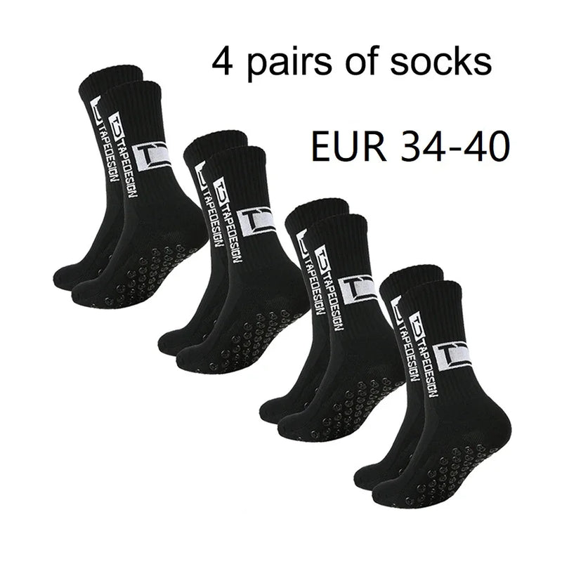 Meias Antiderrapantes para Futebol  - Pacote com 4 pares - TD