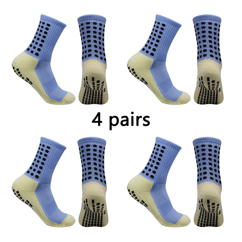 Meias Antiderrapantes para Futebol  - Pacote com 4 pares