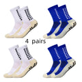 Meias Antiderrapantes para Futebol  - Pacote com 4 pares