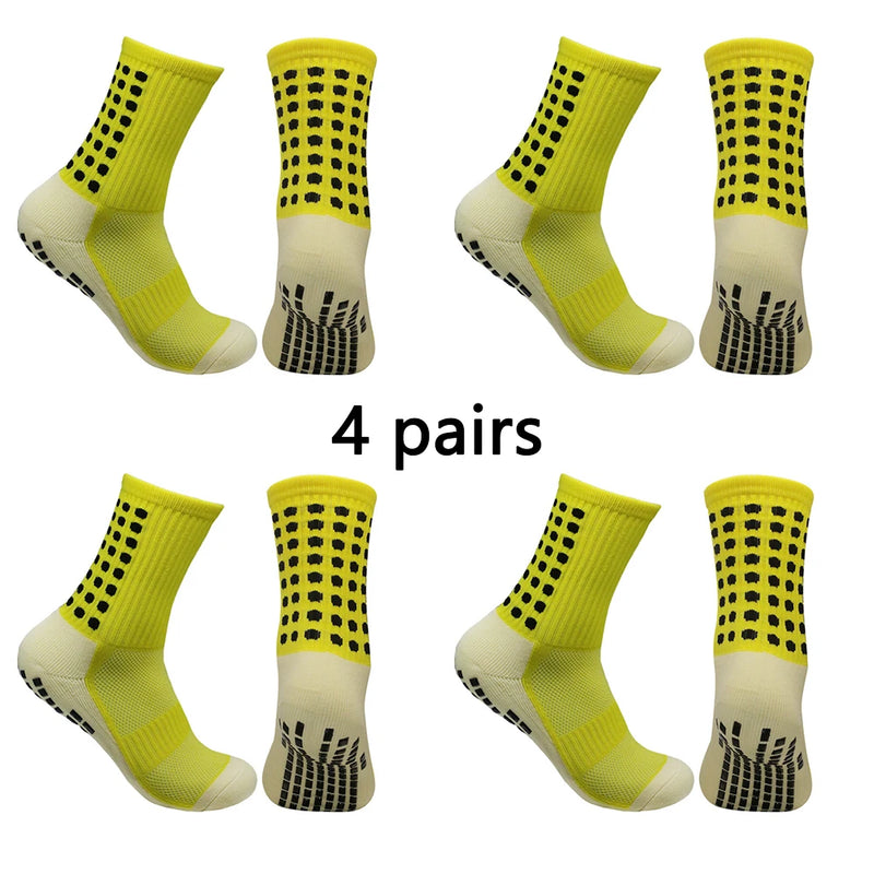 Meias Antiderrapantes para Futebol  - Pacote com 4 pares