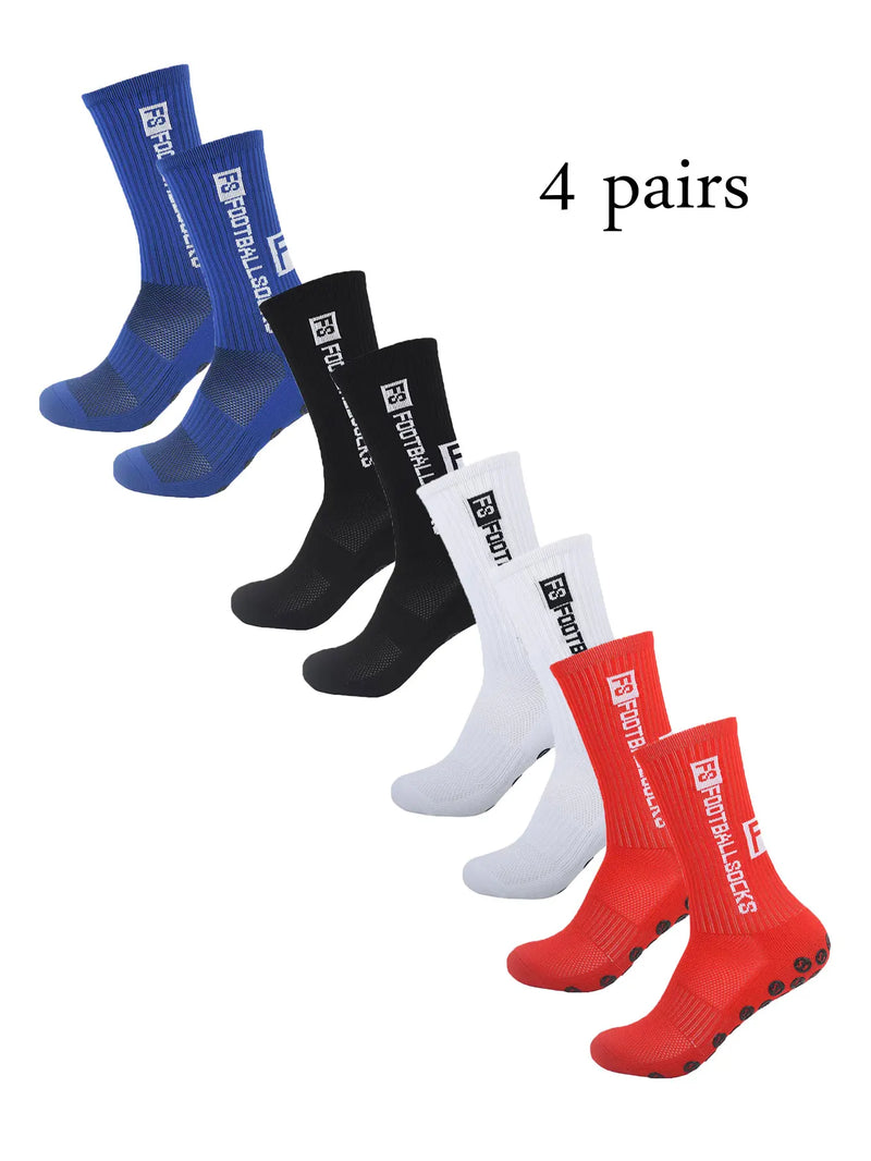 Meias Antiderrapantes para Futebol  - Pacote com 4 pares - FS