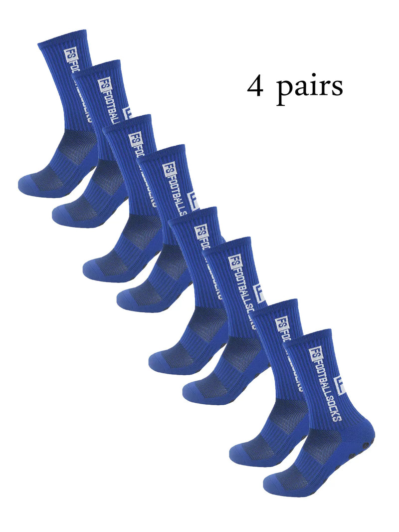 Meias Antiderrapantes para Futebol  - Pacote com 4 pares - FS