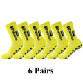 Meias Antiderrapantes para Futebol  - Pacote com 6 pares - TD