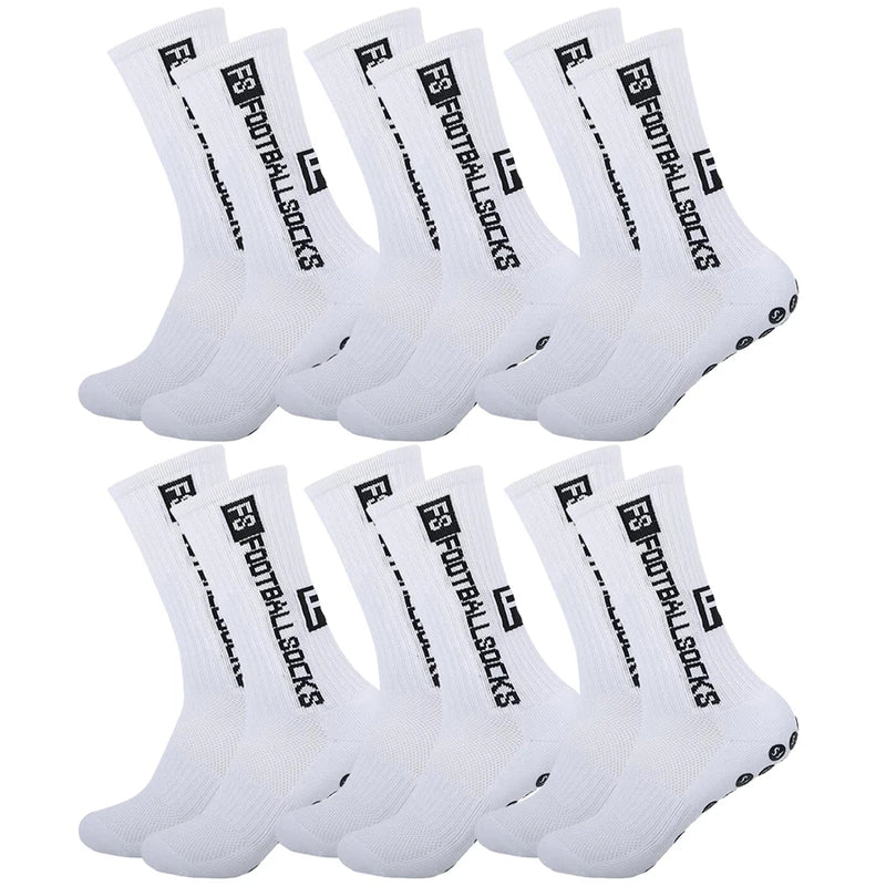 Meias Antiderrapantes para Futebol  - Pacote com 6 pares - FS