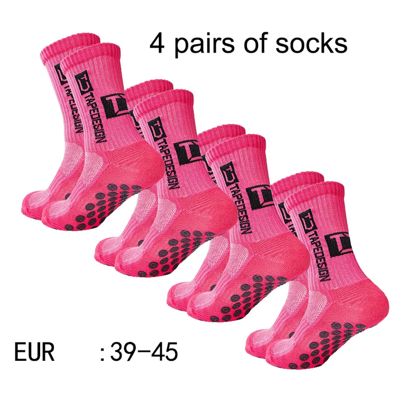 Meias Antiderrapantes para Futebol  - Pacote com 4 pares - TD
